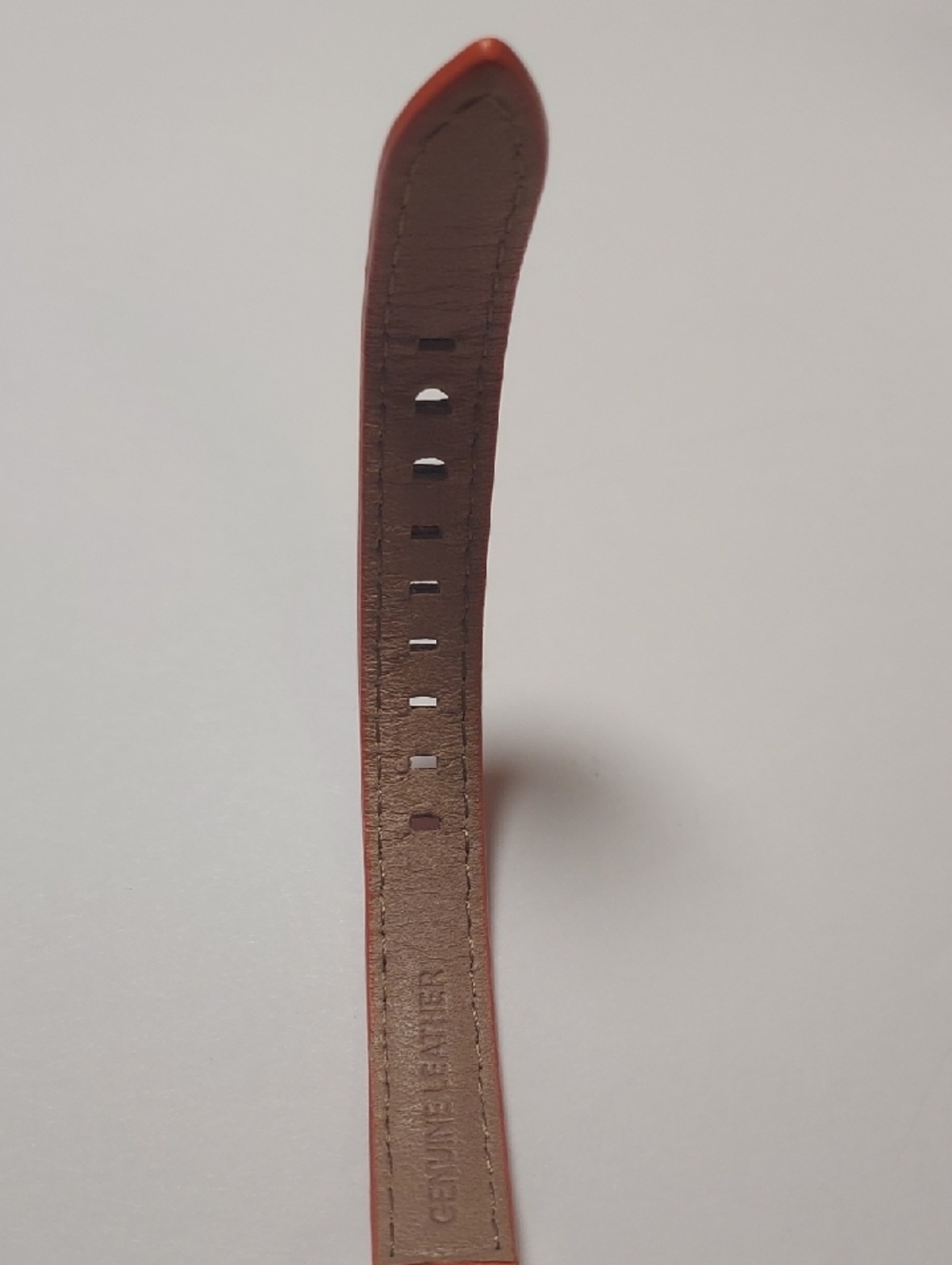 Michael Kors Watch Large Face Gold And Orange Leather Band - Picture 15 of 16